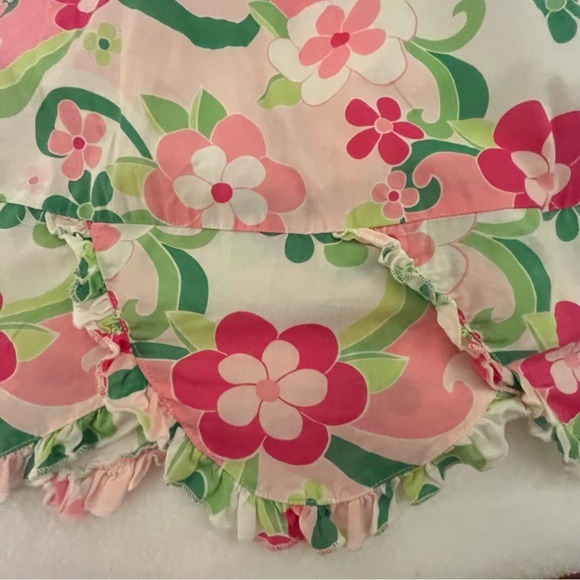 Gymboree Floral Mermaid Green & Pink Swirl Dress - Picture 3 of 6